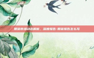 期货市场动态解析，深度报告-期货报告怎么写