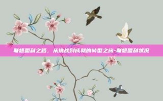 联想盈利之路，从挑战到成就的转型之旅-联想盈利状况