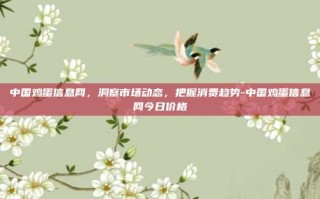 中国鸡蛋信息网，洞察市场动态，把握消费趋势-中国鸡蛋信息网今日价格