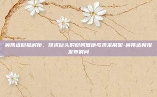 英伟达财报解析，技术巨头的财务健康与未来展望-英伟达财报发布时间