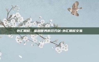 外汇期权，金融世界的双刃剑-外汇期权交易