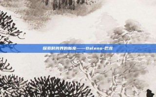 探索时尚界的新宠——Baleno-巴龙