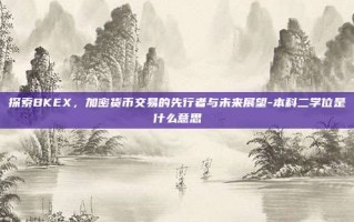 探索BKEX，加密货币交易的先行者与未来展望-本科二学位是什么意思