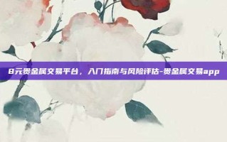 8元贵金属交易平台，入门指南与风险评估-贵金属交易app