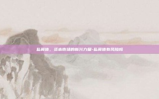 私募债，资本市场的新兴力量-私募债有风险吗