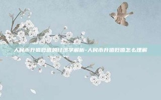 人民币升值贬值的经济学解析-人民币升值贬值怎么理解