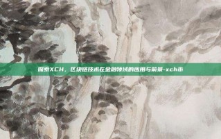 探索XCH，区块链技术在金融领域的应用与前景-xch币