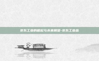 京东工业的崛起与未来展望-京东工业品