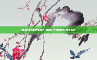 美股手续费对比-美股手续费对比分析