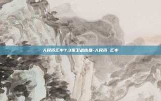 人民币汇率7.3保卫战告捷-人民币 汇率