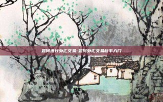 如何进行外汇交易-如何外汇交易新手入门