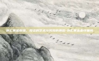 外汇黄金市场，投资的艺术与风险的舞蹈-外汇黄金是诈骗吗