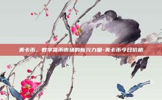 美卡币，数字货币市场的新兴力量-美卡币今日价格