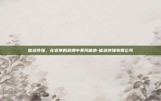 信达传媒，在变革的浪潮中乘风破浪-信达传媒有限公司