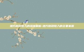 地方财政收入的多维解析-地方财政收入的主要来源