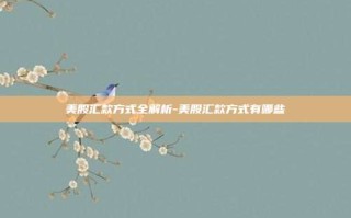 美股汇款方式全解析-美股汇款方式有哪些