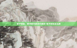 电子钱包，数字时代的支付革命-电子钱包怎么用