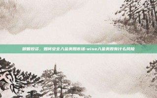 明智投资，如何安全入金美股市场-wise入金美股有什么风险