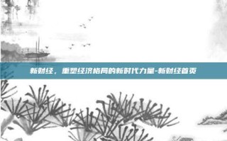 新财经，重塑经济格局的新时代力量-新财经首页