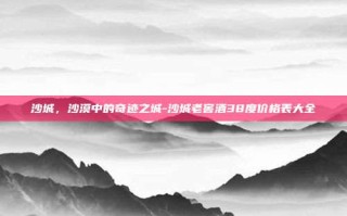 沙城，沙漠中的奇迹之城-沙城老窖酒38度价格表大全
