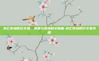 外汇市场即日交易，速度与激情的交响曲-外汇市场即日交易书籍