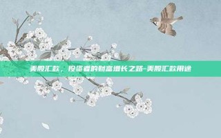 美股汇款，投资者的财富增长之路-美股汇款用途