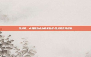 国资委，中国国有企业的掌舵者-国资委官网招聘