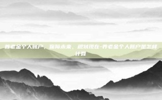 养老金个人账户，保障未来，规划现在-养老金个人账户是怎样计算
