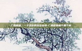 广西藤县，一个多彩的生态宝地-广西藤县属于哪个市