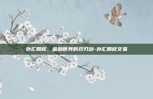 外汇期权,金融世界的双刃剑-外汇期权交易-第1张图片-欧易官网APP下载 外汇期权,金融世界的双刃剑-外汇期权交易-第1张图片-欧易官网APP下载