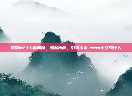 探索META的奥秘，超越传统，引领未来-meta中文叫什么-第1张图片-欧易官网APP下载