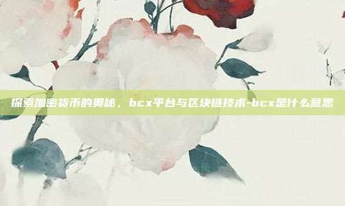 探索加密货币的奥秘,bcx平台与区块链技术-bcx是什么意思-第1张图片-欧易官网APP下载 探索加密货币的奥秘,bcx平台与区块链技术-bcx是什么意思-第1张图片-欧易官网APP下载