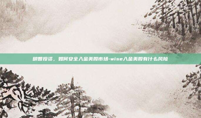 明智投资，如何安全入金美股市场-wise入金美股有什么风险-第1张图片-欧易官网APP下载