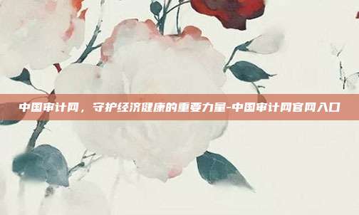 中国审计网，守护经济健康的重要力量-中国审计网官网入口-第1张图片-欧易官网APP下载