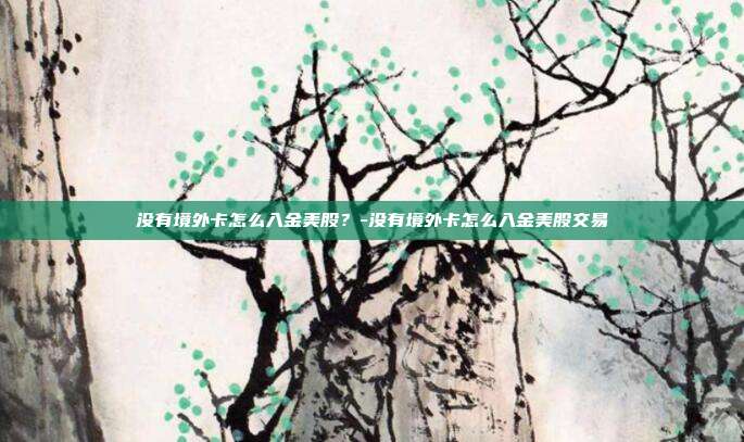 没有境外卡怎么入金美股?-没有境外卡怎么入金美股交易-第1张图片-欧易官网APP下载 没有境外卡怎么入金美股?-没有境外卡怎么入金美股交易-第1张图片-欧易官网APP下载